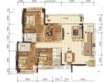 幸福华庭_4室2厅3卫 建面169平米