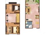 凯旋花园_2室2厅1卫 建面31平米