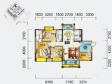 建安御锦珑湾_3室2厅2卫 建面104平米