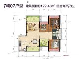 益丽龙湖_4室2厅2卫 建面122平米