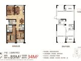 金色和庄_3室2厅2卫 建面89平米