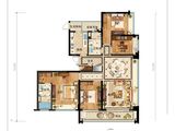 富力中央公园二期_4室2厅2卫 建面155平米