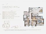 万科翡翠心湖_3室2厅3卫 建面170平米
