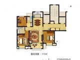 华润置地公元九里_3室2厅2卫 建面115平米