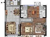 济南奥体时代_3室2厅2卫 建面126平米