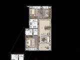 葛洲坝融创虹桥玫瑰公馆_3室2厅1卫 建面86平米