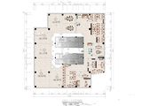 红馆商务广场_A区5-19层平面图 建面1460平米