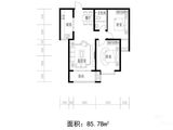 国色天香_2室2厅1卫 建面85平米