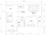 惠城嘉苑_2室2厅1卫 建面91平米