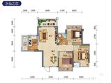 吉维尼鲜花小镇_3室2厅2卫 建面90平米