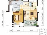 现代美居_1室2厅1卫 建面63平米