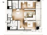 台昇璞悦汇_2室2厅1卫 建面101平米