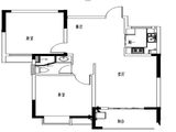 锦绣江南_2室2厅1卫 建面87平米