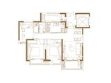 融信铂爵_3室2厅1卫 建面90平米