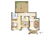 翡翠明珠二期_4室3厅3卫 建面201平米
