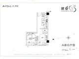 建业G5_1室2厅1卫 建面49平米