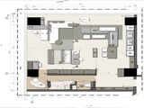 CA创意时代大西洋_1室1厅1卫 建面99平米