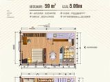荣和公园大道_2室4厅2卫 建面59平米