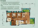 中央公园_4室2厅2卫 建面116平米