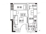凤凰台_1室1厅1卫 建面34平米