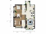 龙湖春江天玺_3室2厅2卫 建面100平米