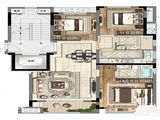 中梁象山中心大厦_3室2厅1卫 建面105平米