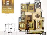 四季印象小区_4室2厅2卫 建面120平米