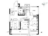 新城泰和之春_3室2厅1卫 建面101平米