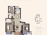 悦未来朗庭_2室2厅2卫 建面100平米