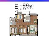 时代城_3室2厅1卫 建面99平米