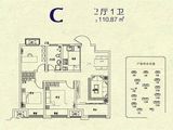 歌风佳苑_3室2厅1卫 建面110平米