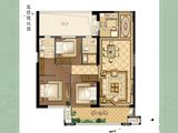 金辉观澜云著_3室2厅2卫 建面110平米