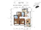 方圆云山诗意（新会）_3室2厅2卫 建面95平米