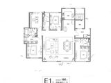 绿城济南蘭园_4室2厅3卫 建面186平米