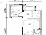 连山鼎府_2室2厅1卫 建面48平米