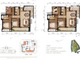 东原观天下_3室2厅2卫 建面100平米