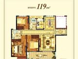 红海高铁万象城_3室2厅2卫 建面119平米