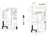 云尚天成_3室2厅2卫 建面56平米