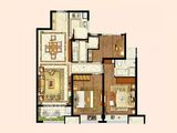 昌建融创湖润园_3室2厅2卫 建面109平米
