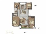 宝丽天樾_4室2厅2卫 建面134平米