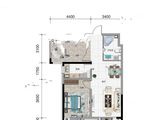 长春远大购物广场_2室2厅1卫 建面74平米