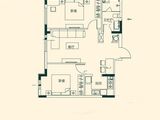 恒大云玺_2室2厅1卫 建面84平米