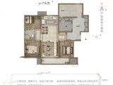 万科威高翡翠公园_3室2厅1卫 建面95平米
