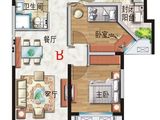 碧桂园凤凰城_2室2厅1卫 建面97平米