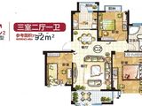 庐山园_3室2厅1卫 建面92平米