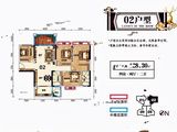 锦龙凤凰城花园_4室2厅2卫 建面128平米