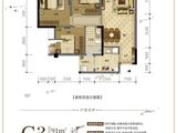 置信丽都花园城_3室2厅1卫 建面90平米