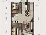 龙湖原府揽境_2室2厅1卫 建面90平米