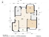 华发招商依云四季_3室1厅1卫 建面90平米