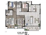 上湾璟园_4室2厅2卫 建面125平米